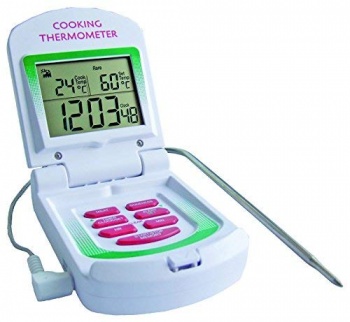 Oven Digital Cooking Thermometer with Clock & Timer